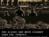 une photo d'Ã©cran de Alien VS Predator (Super Nintendo) sur Nintendo Super Nes